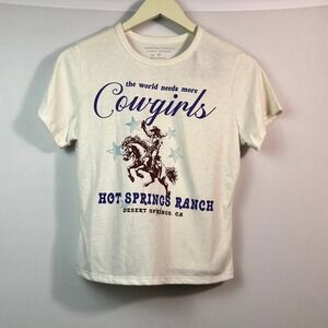 Grayson Threads Cowgirls Graphic Tee White Western Ranch T-Shirt Size Large
